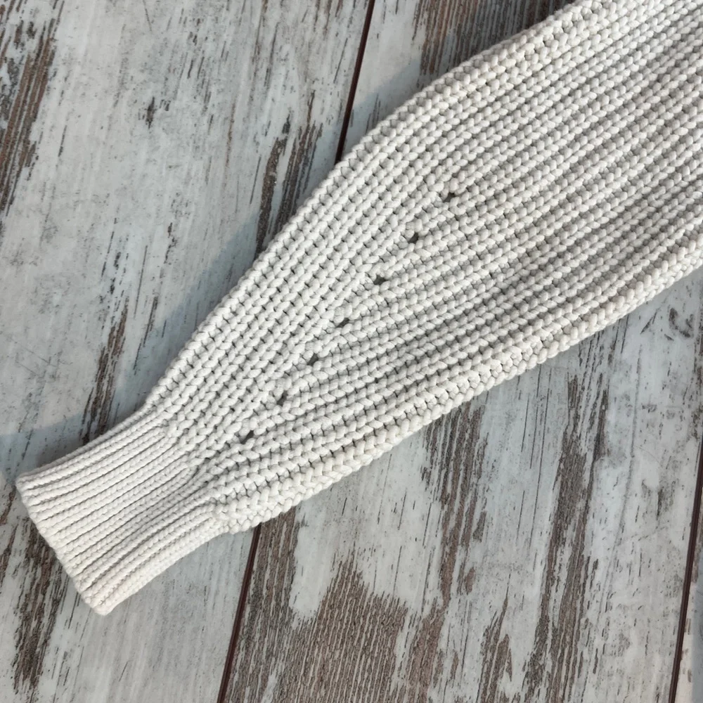 Everlane Textured Cotton Crewneck Sweater - Size XS - Picture 5 of 16